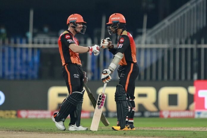 SRH qualify to the playoffs as they beat MI by 10 wickets.